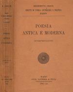 Poesia antica e moderna