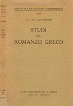 Studi sul romanzo greco