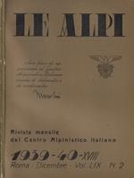 Le Alpi n. 2-10/11 Anno 1939-40