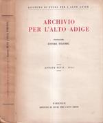 Archivio per l'Alto Adige, anno XLVII, 1953