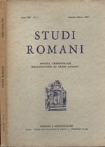 Studi romani Anno XV n. 1