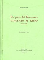 Un poeta del Novecento: Vincenzo M. Rippo (1947-1970)