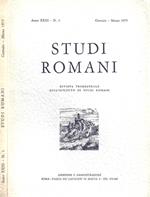 Studi Romani. N. 1, Gennaio-Marzo 1975