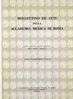 Bollettino ed atti della Accademia Medica di Roma. Anno accademico 1974-75