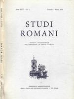 Studi Romani. N. 1, Gennaio-Marzo 1978