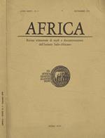 Africa. Rivista trimestrale di studi e documentazione dell'Istituto Italo-Africano, anno XXXIV, n.3, settembre 1979