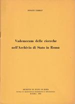 Vademecum delle ricerche nell'Archivio di Stato in Roma