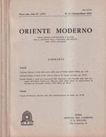 Oriente moderno, anno IV, numero 1-12, 1985