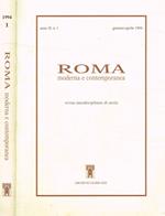 Roma moderna e contemporanea. Rivista interdisciplinare di storia. Anno II, n.1, gennaio-aprile 1994