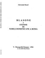 Blasone e stemmi di nobili domenicane a Roma