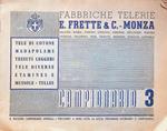 Fabbriche telerie: E. Frette & C. - Monza: Campionario 3