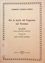 Per la storia del cognome nel Trentino