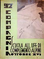 92 Compagnia scuola all. uff. di complemento alpini. Ottobre XVI: battaglione Bolzano