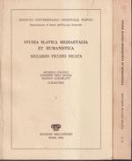 Studia slavica mediaevalia et humanistica Riccardo Picchio dicata