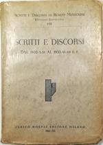 Scritti e discorsi Dal 1932-X-XI al 1933-XI-XII E. F