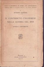 Il contributo ungherese alla guerra del 1859 (Storia e documenti)