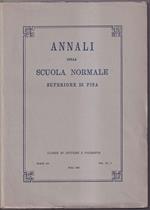 Annali della Scuola Normale Superiore di Pisa Classe di Lettere e filosofia. Volume XI, 3