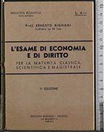 L' esame di Economia e di Diritto