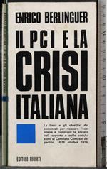 Il PCI e la crisi Italiana