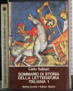 Sommario di storia della letteratura Italiana 1