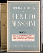 Opera Omnia di Benito Mussolini. Vol XXVII