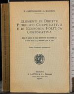 Elementi diritto pubblico corporativo economia politica