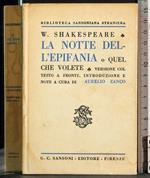 Biblioteca Straniera. La notte dell'epifania