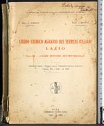 Studio chimico agrario terreni italiani Lazio nota III