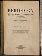 Periodica. De re morali canonica liturgica