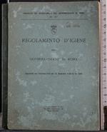 Regolamento d'igiene del governatorato di roma