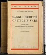 Saggi e scritti critici e vari Volume 1