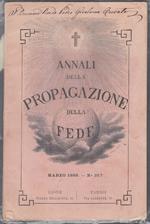 Annali Della Propagazione Della Fede Marzo 1888 N.357