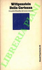 Della Certezza. L'analisi filosofica del senso comune