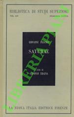 Saturae. Introduzione, testo, commento e appendice di Alfonso Traina.