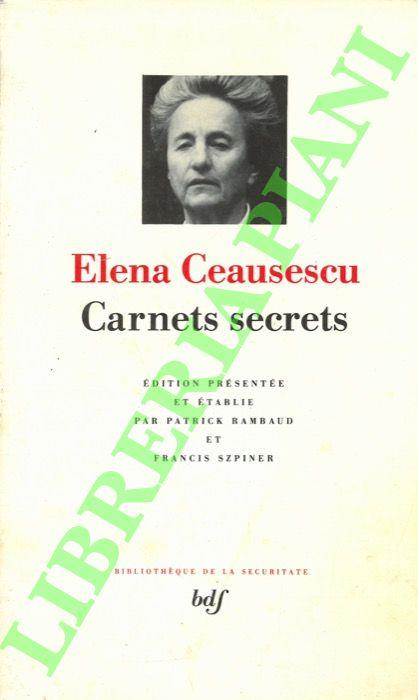 Carnets Secrets. Edition présentée et établie par Patrick Rambaud et Francis Szpiner - copertina