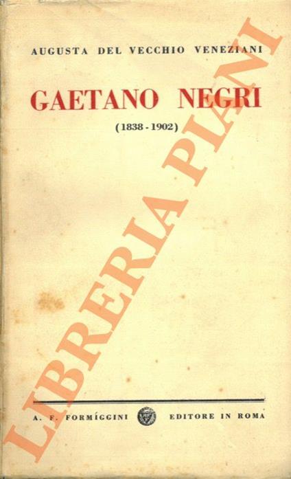 Gaetano Negri (1838-1902) - copertina