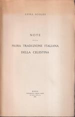 Note sulla prima traduzione italiana della Celestina