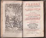 Phaedri Augusti Liberti, et Fl. Aviani Fabulae cum adnotationibus ad utrumque. Accedunt fabulae graecae latinis respondentes, et Homeri Batrachomyomachia in usum scholarum seminarii Patavini