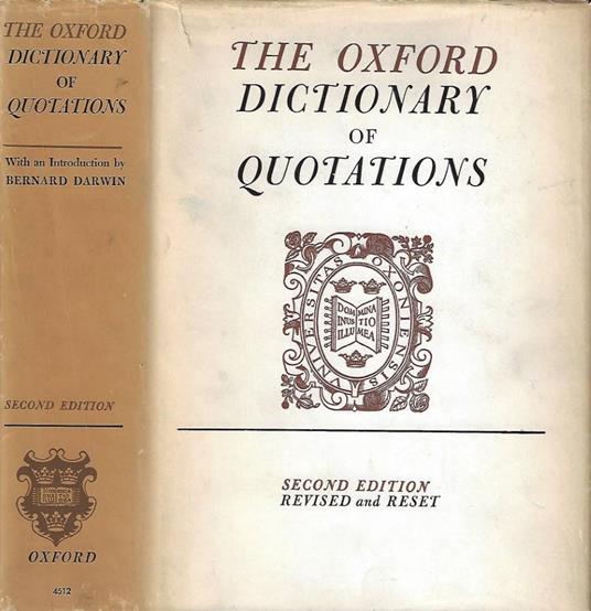 The Oxford dictionary of quotations - copertina