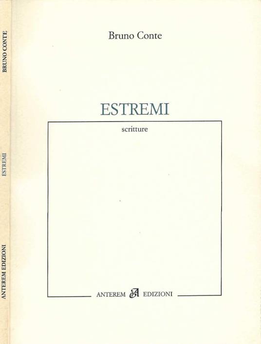 Estremi - Bruno Conte - copertina