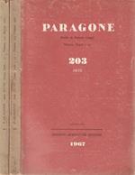 Paragone anno XVIII, n 203,207 (nuova serie 23,27) 1967