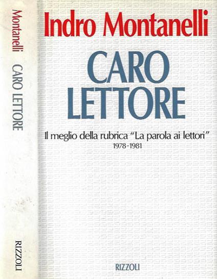 Caro lettore - Indro Montanelli - copertina