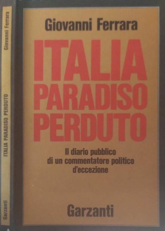 Italia paradiso perduto - Giovanni Ferrara - copertina