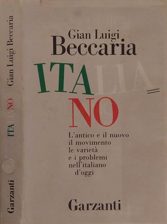 Italiano - Gian Luigi Beccaria - copertina