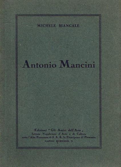 Antonio Mancini - Michele Brancale - copertina