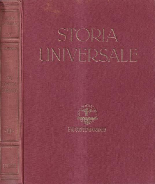 Storia universale, volume V, parte III - Corrado Barbagallo - copertina