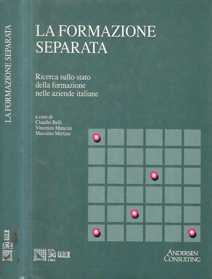 La formazione separata - Claudio Belli - copertina