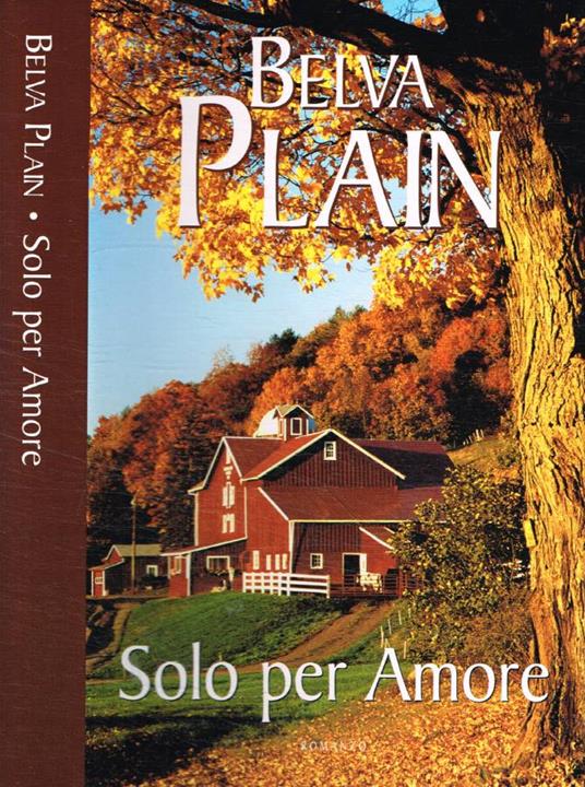 Solo per amore - Belva Plain - copertina