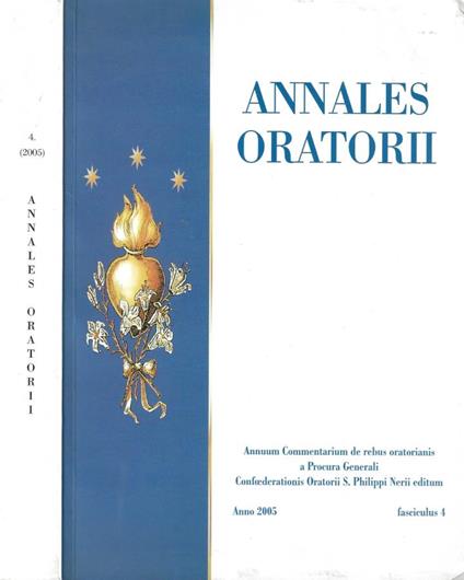 Annales oratorii Fasc. 4 - 2005 - copertina