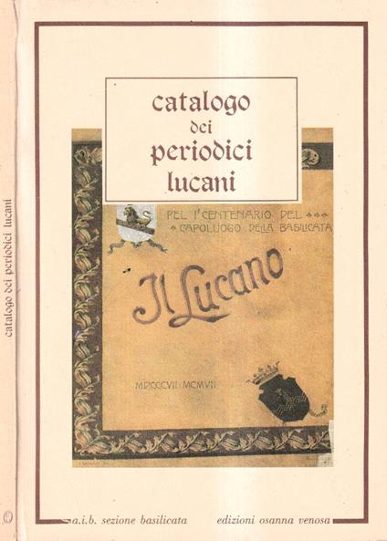 Catalogo dei periodici lucani - copertina